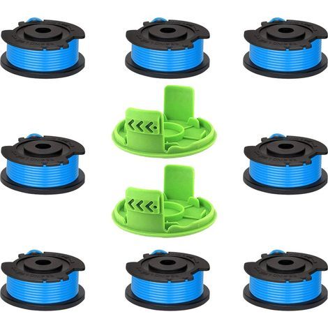 Bobine de fil pour débroussailleuse Greenworks - Bobine de fil unique pour débroussailleuses à gazon de 1,65 mm - Bobine de fil de rechange pour débroussailleuse 24 V Greenworks Series (8 + 2) (1/5)
