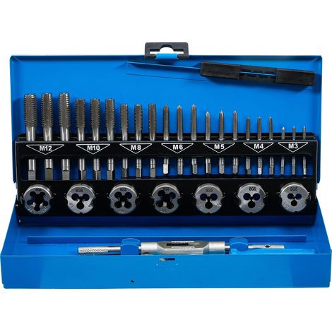 BGS Juego de machos de roscar M3 - M12, 32 piezas - 901