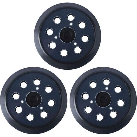 Patin de ponçage 125 mm compatible avec Makita 743081-8 remplacement BO5010 8 trous (3 pièces) (1/5)