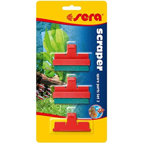 Sera Scraper – Raschietto pulitore per vetri di Acquario, Aiuta a Rimuovere alghe e Altre Particelle di Sporco dai vetri dell'acquario