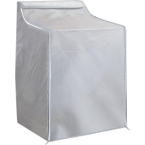 argent Housse de protection imperméable anti-UV et anti-poussière pour machine à laver et à chargement frontal, imperméable, résistante aux UV, anti-âge, 75 x 73 x 88 cm (1/3)