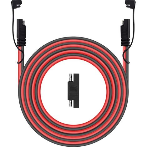 12V-24V câbles connecteur SAE,câbles d'extension SAE vers SAE à 2 Broches à Connexion Rapide/déconnexion - 16AWG - SAE Prise de câble d'alimentation CC (300 cm) (1/5)