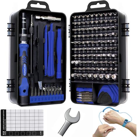 Kit Tournevis de precision, Set Outils avec Torx T2 T3 T4 T5 T6 T8 T9 T10, Etoile P2 P5, Triwing Y000, etc, pour Smartphone, Laptop, PC, Lunettes, Montre, etc (1/5)