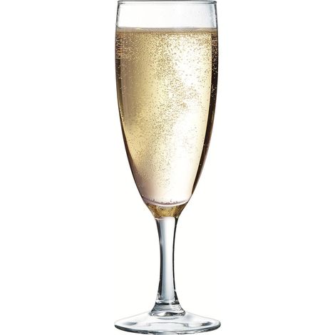Flûte à champagne - Lot de 6 - Verre - 17 cl - Usage professionnel - Lavable lave-vaisselle - Fabrication (1/5)