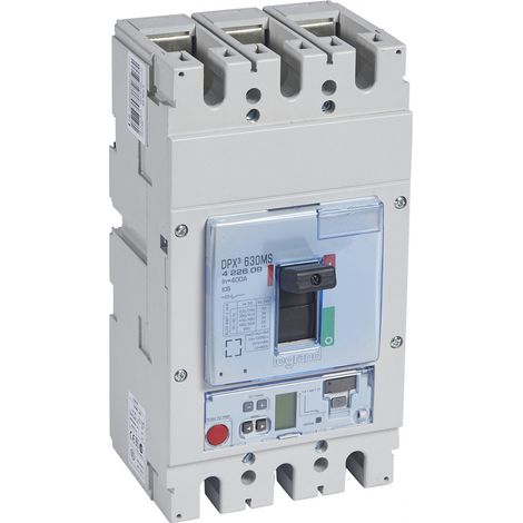 Disjoncteur magnétique réglable seul DPX³630 électronique Icu 36kA 400V AC 3P 400A