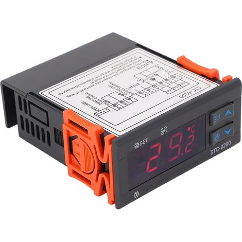 Thermostat numérique à double capteur et écran LED pour armoire froide/congélateur 220 V CA (1/5)