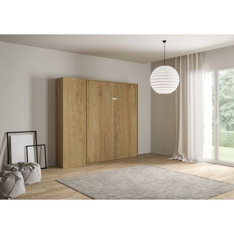 Letto Matrimoniale a Scomparsa Salvaspazio Kentaro H210 cm Marrone (1/4)