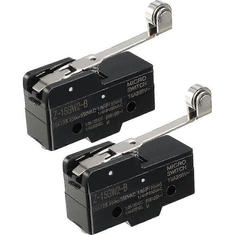 2PCS Z-15GW2-B 1NO + 1NC Mini interrupteurs à levier à galet à charnière longue (1/5)