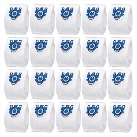 Lot de 20 sacs à poussière 3D pour aspirateurs Miele GN, compatibles avec les modèles Miele Classic C1 Complete, C1, C2, C3, S400I, S600 et S2.