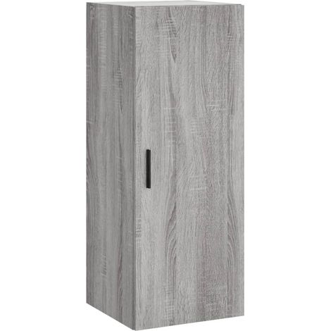 Armoire murale sonoma gris 34,5x34x90 cm