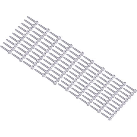 Vis à bois autoforeuses inox 100 pièces, vis hexagonales 4,2x32mm et 4,8x32mm, visserie acier inoxydable pour réparation de meubles (1/5)