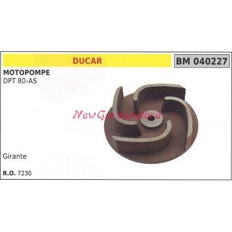 Pumpenlaufrad DUCAR-Motorpumpe DPT 80-AS 040227