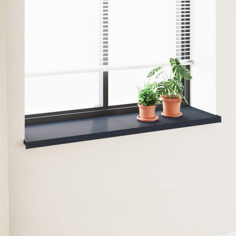 vidaXL Appui de fenêtre Anthracite avec grain de bois PVC (1/5)