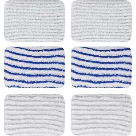 6 Pièces Lingettes ZR850002 pour Rowenta Clean & Steam ZR850002 ZR005801 ZR005804 Tampons Lavable en Microfibre pour Rowenta RY7xxx RY8xxx (1/4)