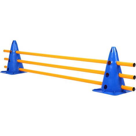 Stück Fußball-Hinderniskegel mit Loch, Sporttrainingsgerät (Blau) (1/3)