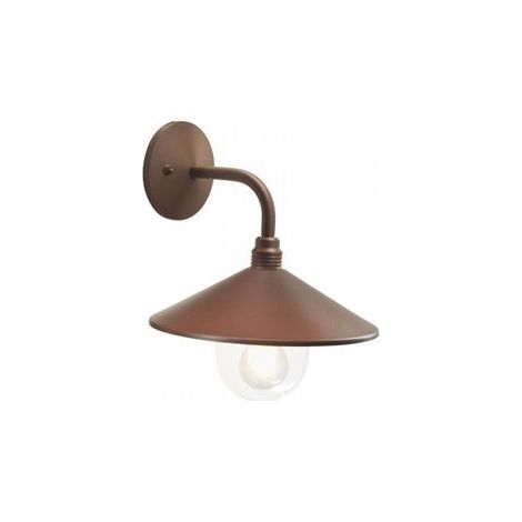 APPLIQUE 'SPECTRE' 60 W - cm 29 x  33 x  13 corten  - SOVIL