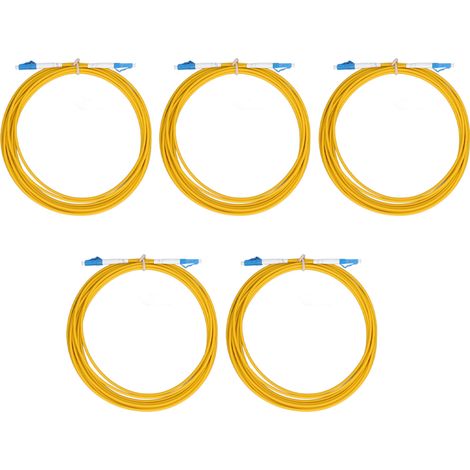 5Pcs Câble Fibre Optique Gaine LSZH Faible Perte Stable Longue Durée Rallonge Optique (1/5)
