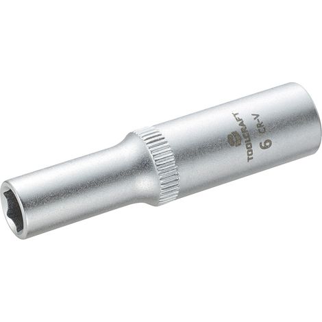 Steckschlüssel-Einsatz 6,3 mm (1/4") TOOLCRAFT 816095 Schlüsselweite 6 mm