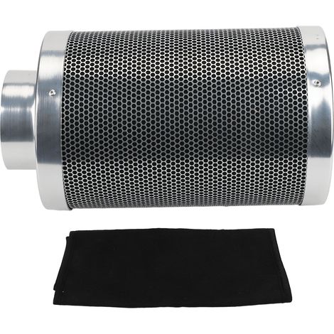 Filtre à air de 10 cm pour tente de culture, filtre à charbon actif pour serre hydroponique d'intérieur (1/5)