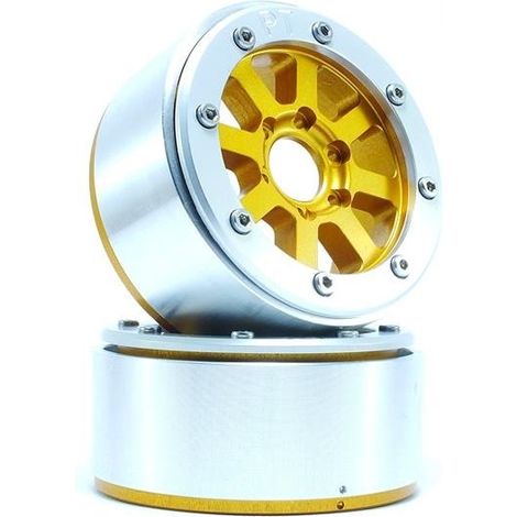 Beadlock Wheels PT-Hammer Gold/Silver 1.9
