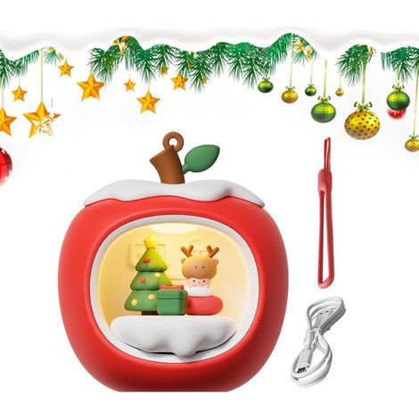 Veilleuse Mignonne Lampe de Bureau 3D Maison Fruit avec (1/5)