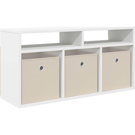Maison Exclusive - Lowboard con cassetto Bianco 87 x 27,5 x 43 cm