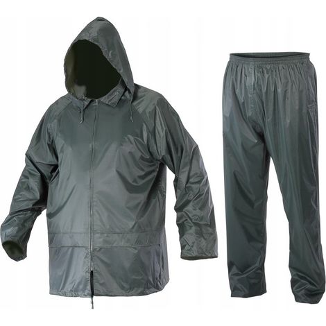 Conjunto de impermeable verde, "M", CE, lahti (1/5)