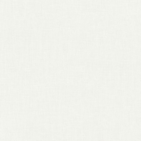 Carta da parati aspetto tessile Profhome 369253 Carta da parati TNT leggermente strutturata con aspetto tessile opaca bianco 5,33 m2
