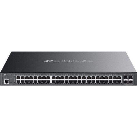 TP-Link Omada SG3452XMPP switch di rete Gestito L2+ Gigabit Ethernet (10/100/1000) Supporto Power over Ethernet (PoE) 1U Nero
