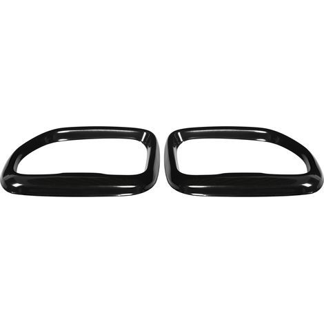 2 Embouts d'échappement arrière en acier inoxydable noir brillant, remplacement pour X3 M40i 2018-2021