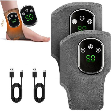 Appareil de massage des pieds à domicile - Modèle 2026, pour détendre les pieds et les chevilles - Lot de 2 (1/5)