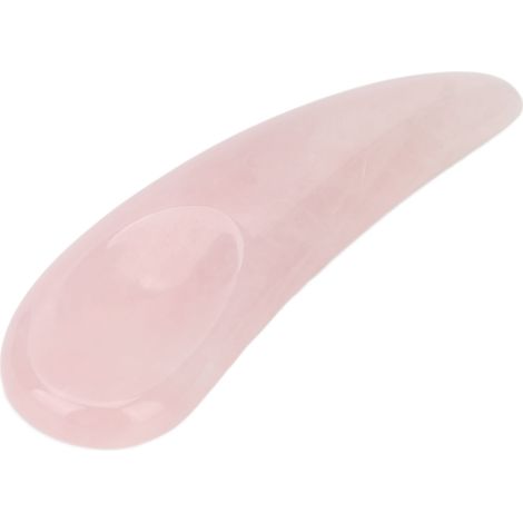 Jadestone Gua Sha Mini pour Yeux, Lifting Anti-Rides, Soulage Tensions, Défroisse Regard, Réduit Poches, Pierre de Jade Rose, Massage Visage (1/5)