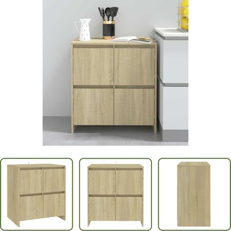 vidaXL Sonoma-Eiche - Sideboard Sonoma-Eiche 70x41x75 cm Holzwerkstoff (1/5)