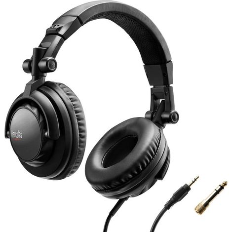 Hercules HDP DJ45 Kopfhörer Kabelgebunden Kopfband Musik Schwarz
