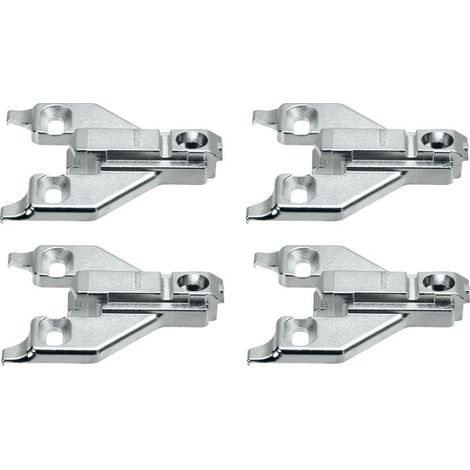 Satz mit 4 Blum 175L6600.22 kreuzförmigen Montageplatten – Montageplatte für Schrankscharniere – Abstand D: 0 mm – Für Clip-Top-Küchenscharniere (1/2)