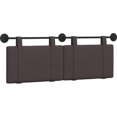 Maison Exclusive - Hängendes Kopfteil Dunkelbraun Stoff