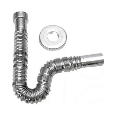 TUBO ESTENSIBILE MAGIKONE CROMATO CON ROSONE 1&quot1/4 x 32