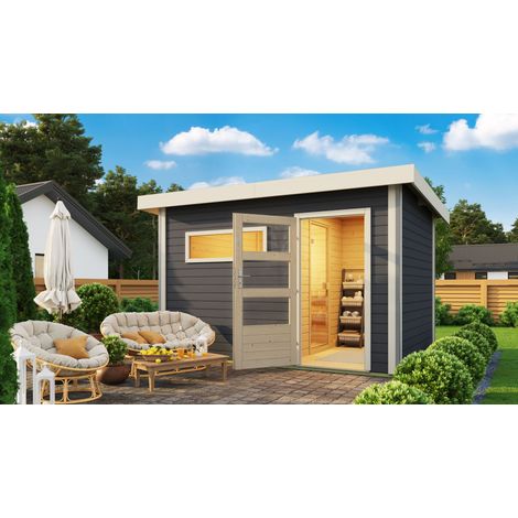 SH Skrollan2, 9kW ext.Strg. moderne Tür, terragrau