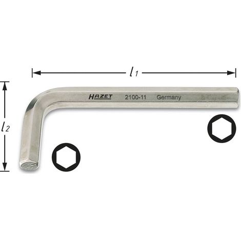 Hazet Brugola interna Chiave a brugola 14 mm (1/4)