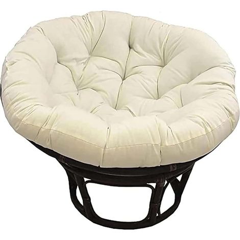 Cuscino rotondo per sedia Papasan, cuscino spesso per sedia sospesa, cuscino spesso per poltrona Papasan, per giardino esterno, balcone e soggiorno, B, 40 40 cm (1/5)