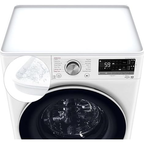 Washing Machine Cover, Silicone Non-Slip Mat (White) (1/5)