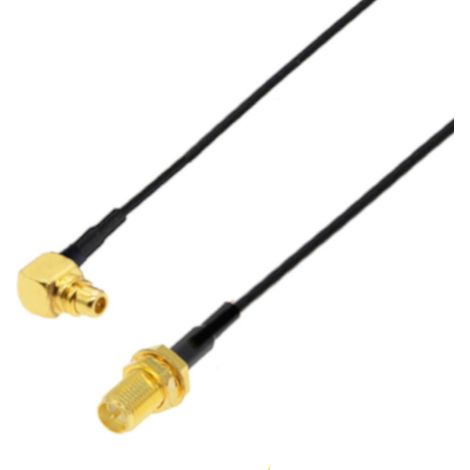 Cavo di collegamento MMCX / Presa SMA-RP RF1.37 da 5 cm