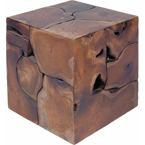 Tabouret,Repose-pied,Pouf Bois de teck massif CFW966235 (1/5)