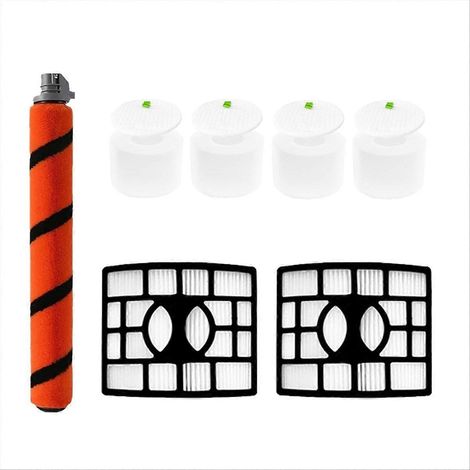 Walzenbürste und HEPA-Filter für Bodenstaubsauger, Ersatzteile, kompatibel mit Handstaubsaugern, Ersatzteilset, ideal für Böden und Teppiche (1/5)