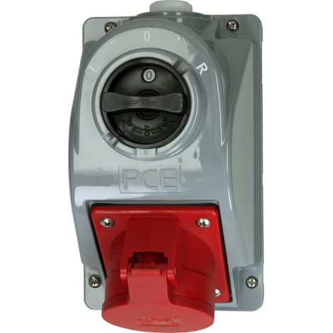 Prise murale CEE 32A COMBOPOL avec inverseur