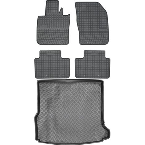 Set di tappetini in gomma per auto e tappetino per bagagliaio per Volvo V60 II Kombi dal 2018