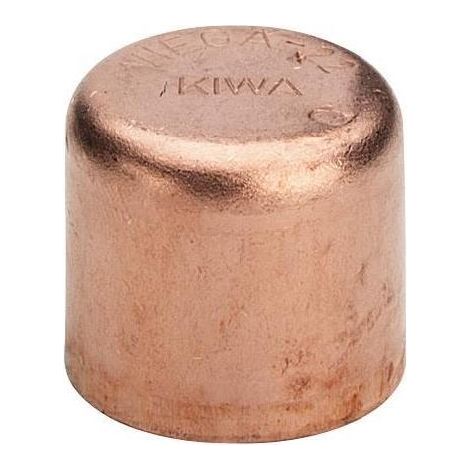 Viega Kappe Lötkappe Endkappe 95301 mit Muffe in 15mm Kupfer 101466 (1/5)