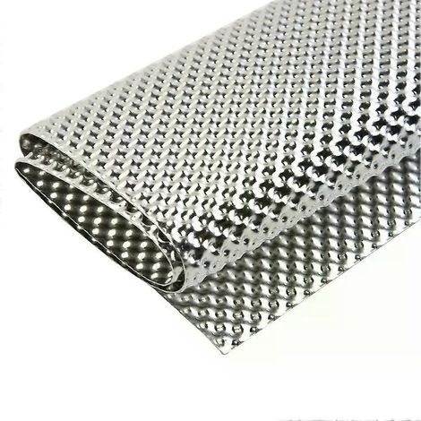 Écran thermique en aluminium gaufré, pare-feu, plancher, réservoir de carburant, collecteur turbo argenté, échappements 300 x 500 mm, circuit électrique (1/4)