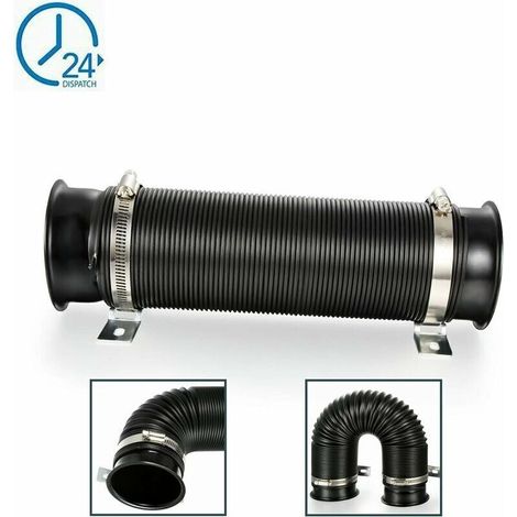 Universal 76mm Cold Air Intake Hose - Cold Air Intake Kit - Black (1/5)