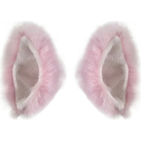 Set mit 2 Katzenohren für Motorradhelme, niedliches Accessoire zum Snowboarden, Skifahren und Radfahren (rosa) (1/5)